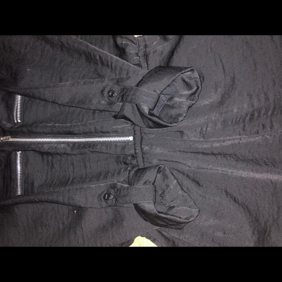 Black silk romper - Picture 3 of 4